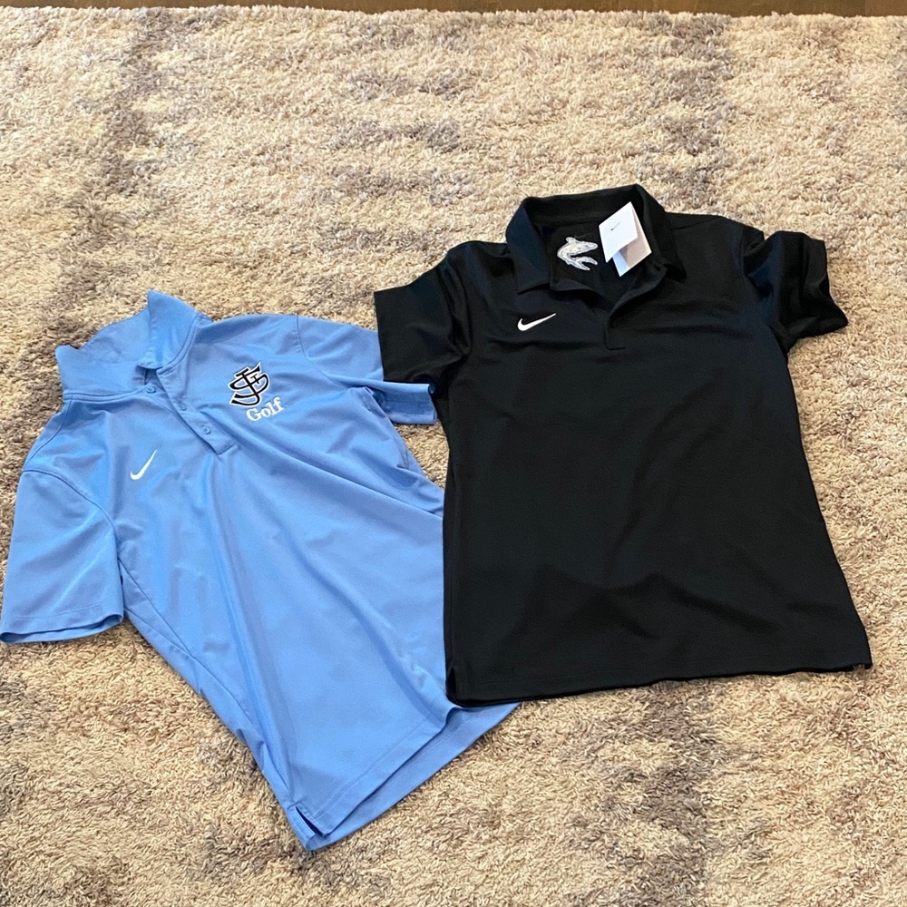 Bundle of two Nike Blue and Black Polo Shirts